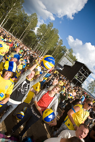 2008-06-14 - EM Sverige - Spanien  at Hultsfredsfestivalen, Hultsfred