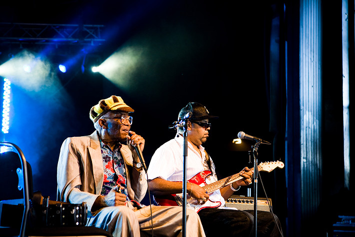 2009-06-27 - Mojo Buford & Jimi Smith at Peace & Love, Borlänge